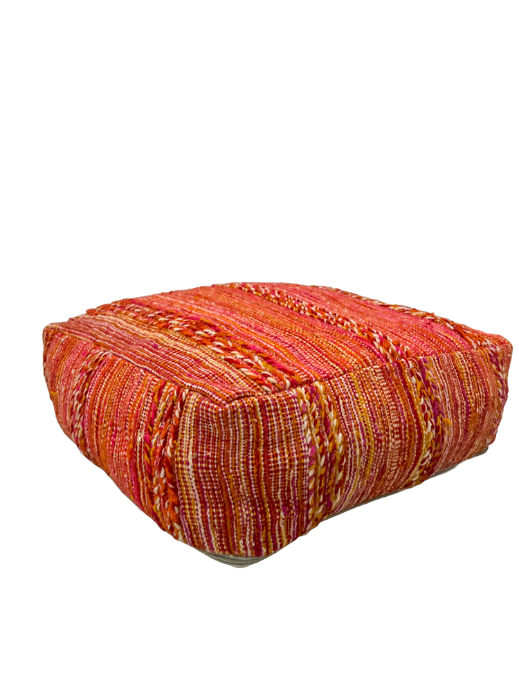 Ait Yadine Vintage Hanbel Pouf - Pink - Salam Hello