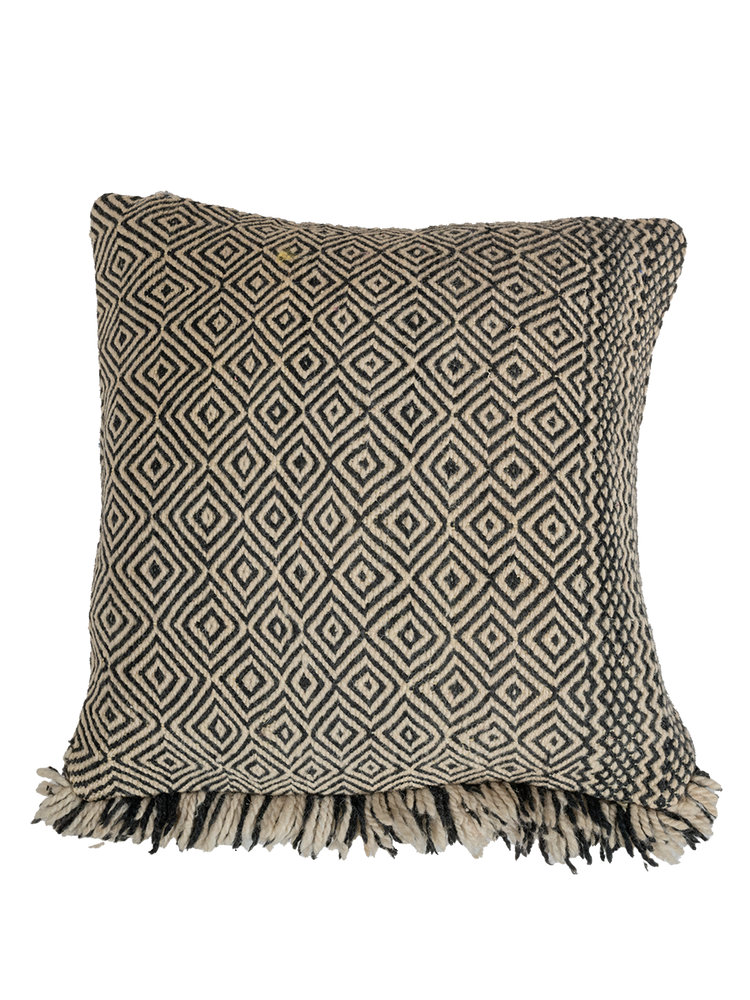 Anzal's Zanafi Pillow - Diamonds & Stripes