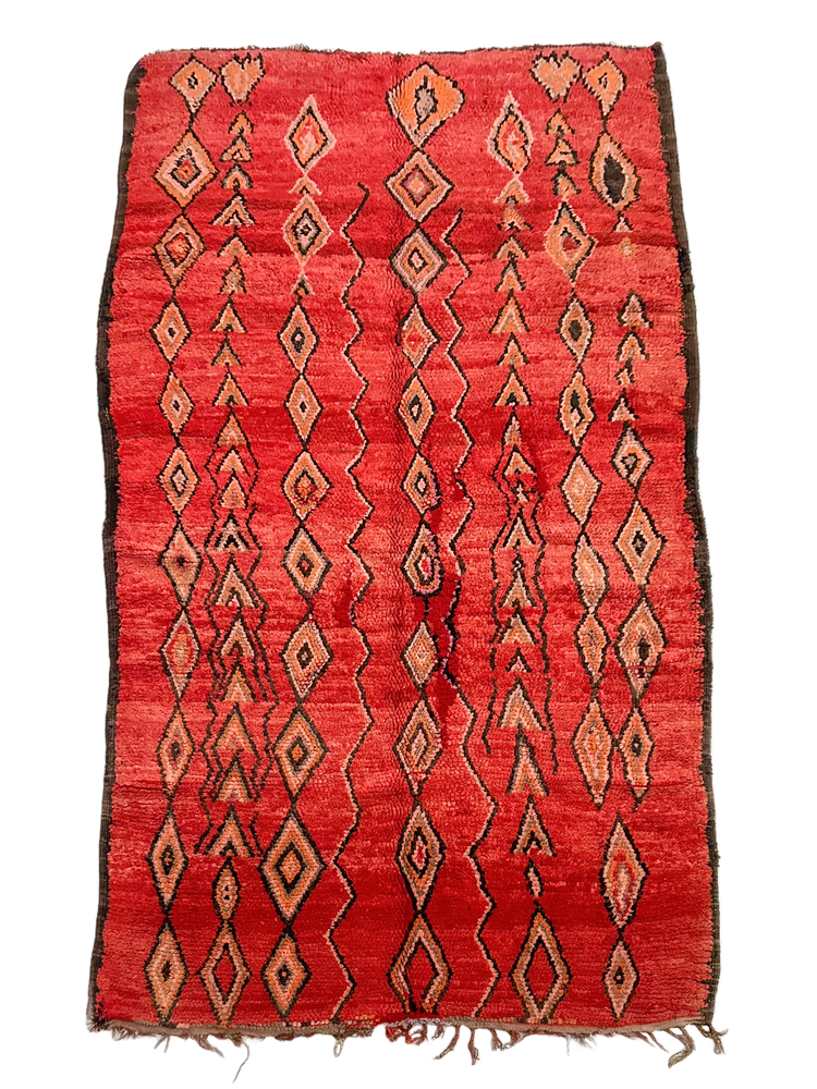 Ben Guerir Vintage Cherry Red Hand-Knot - Salam Hello