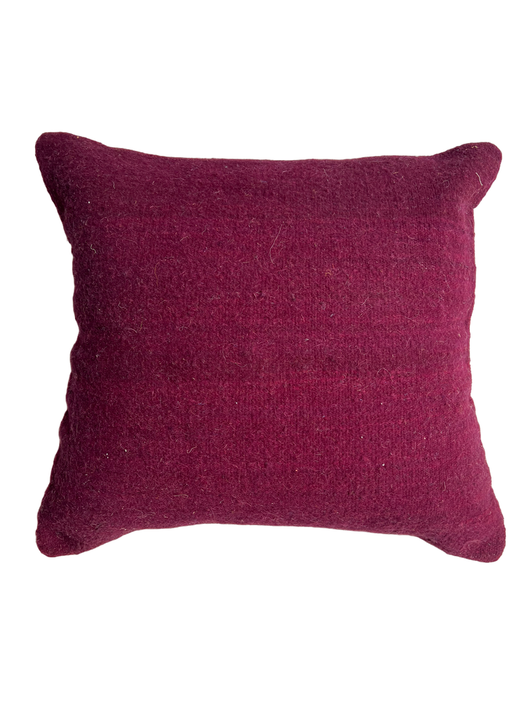 Anzal's Flatweave Pillow - Solid Purple - Salam Hello
