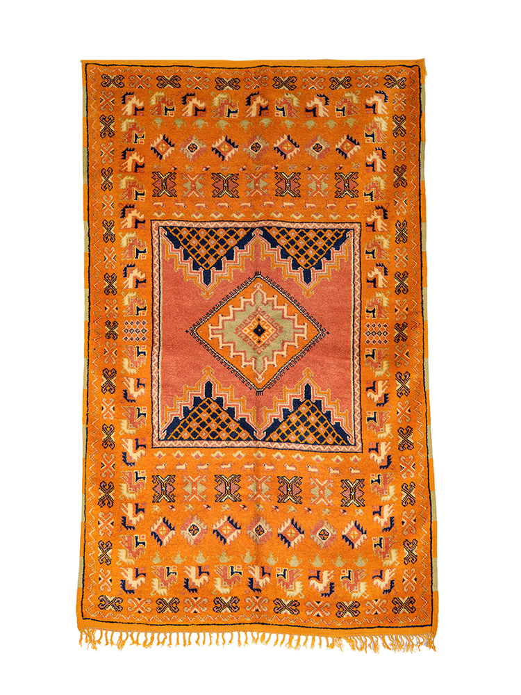 Le Vieux Village's Tangerine Vintage Hand-Knot - Salam Hello