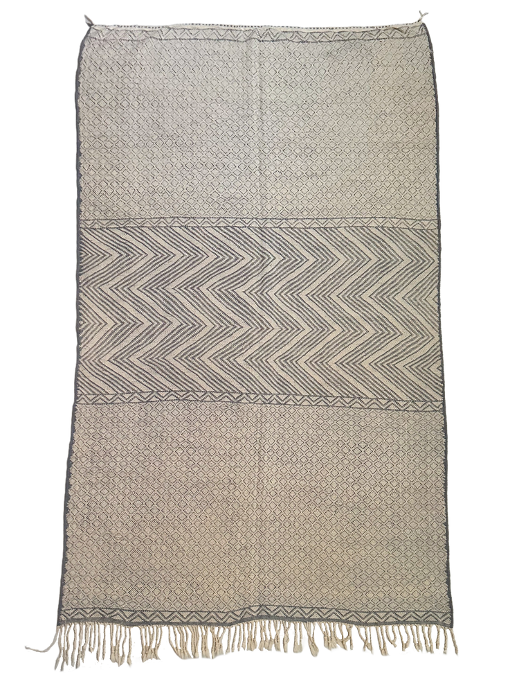 M'rirt's Symbolic Vintage Flatweave - Slate Blue - Salam Hello