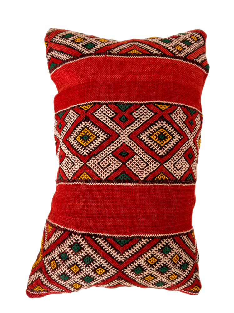 Le Vieux Village's Lumbar Pillow - Multi Zemmour Hanbel Stripes - Salam Hello