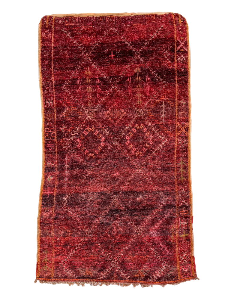 Timahdite's Mottled Red Vintage Beni M’Guild - Salam Hello