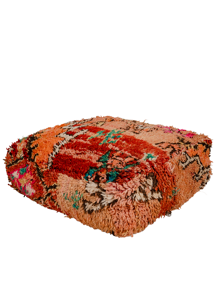 Vintage Beni M'Guild Pouf - Peachy