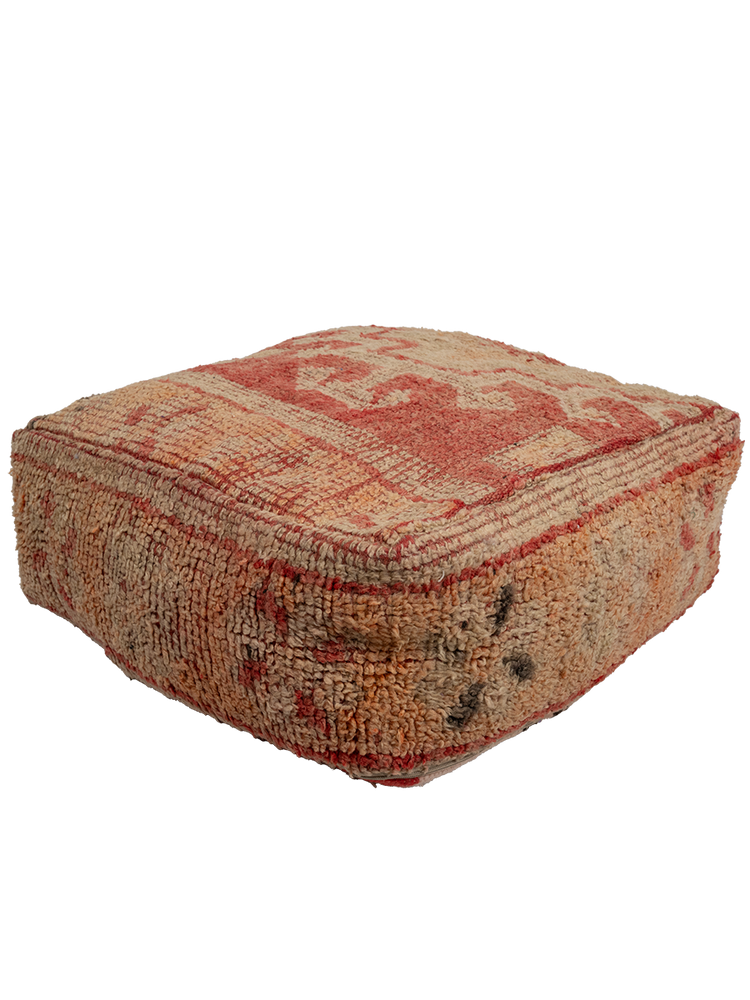 Vintage Talsint Pouf - Burnt Sienna - Salam Hello
