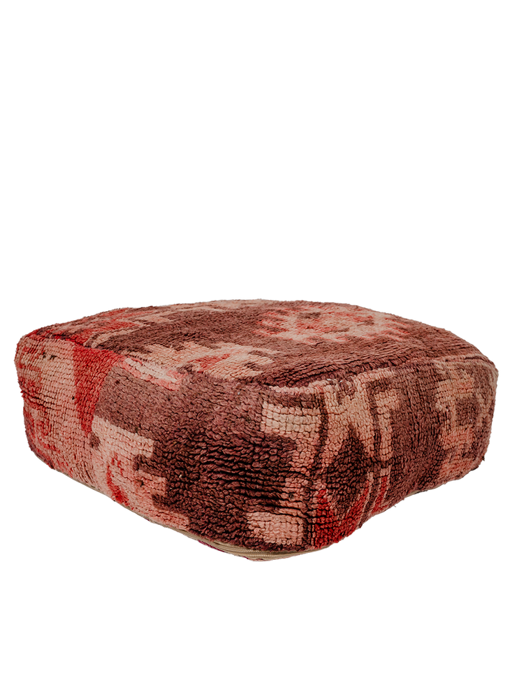 Vintage Talsint Pouf - Dusty Blush