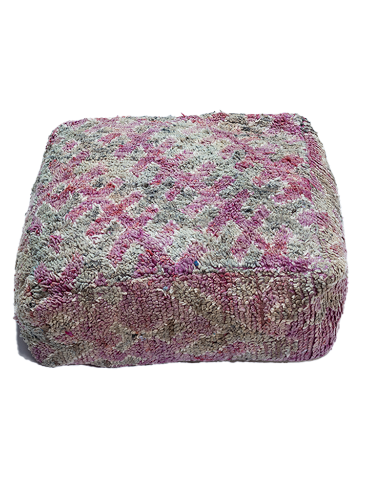 Vintage Talsint Pouf - Woven Lilac - Salam Hello