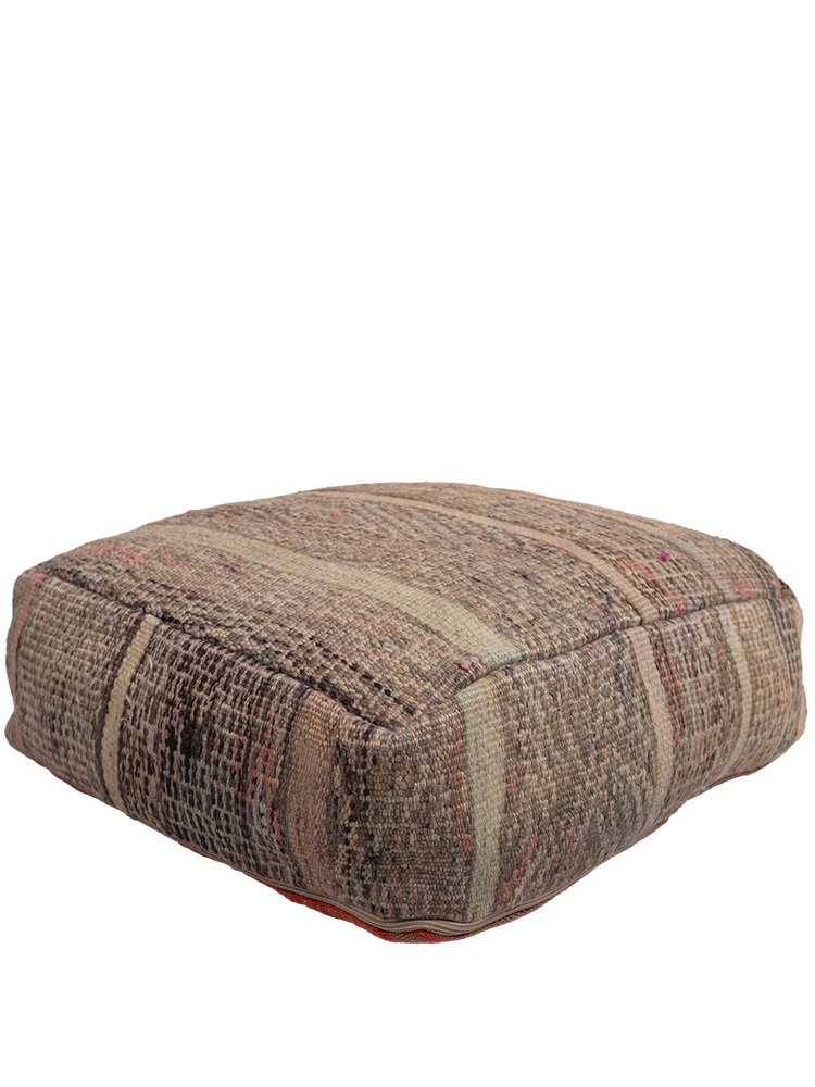 Vintage Zanafi Pouf - Grounded Hues - Salam Hello