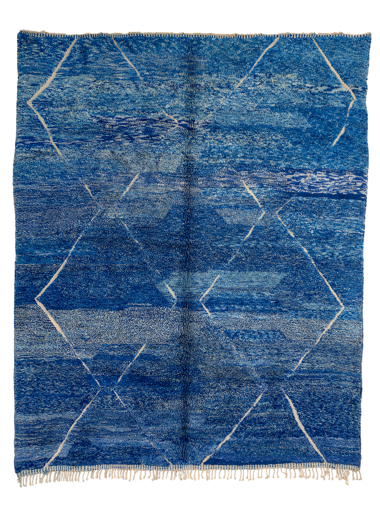 M’rirt’s Azul Trellis Hand-Knot - Salam Hello