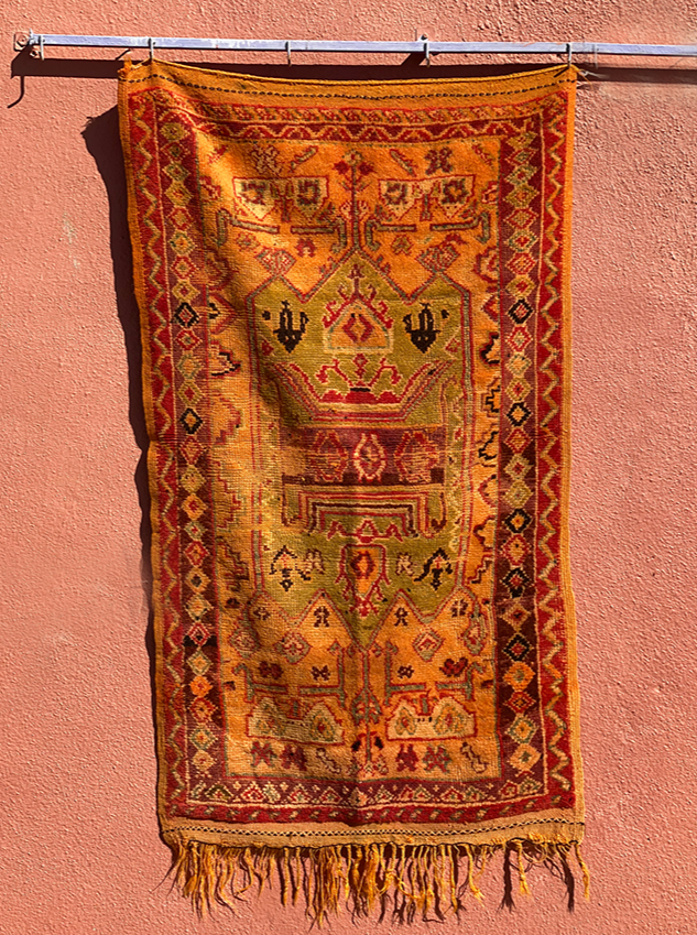 El Kasbah’s Saffron Vintage Hand-Knot - Salam Hello