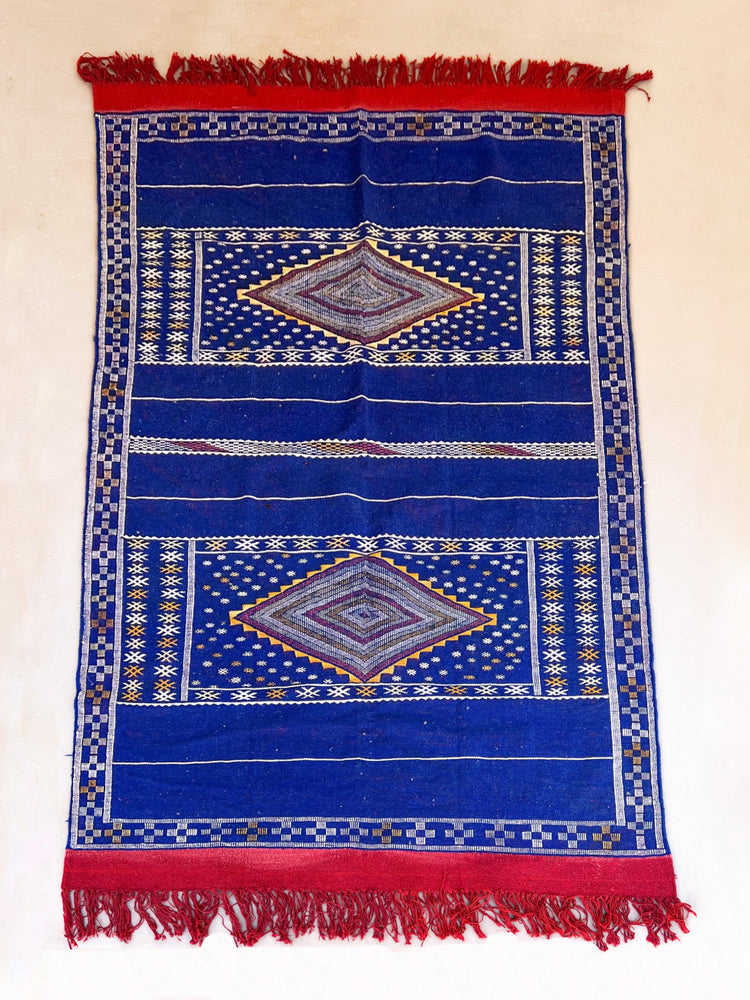 Malika's Cobalt Kilim - Salam Hello