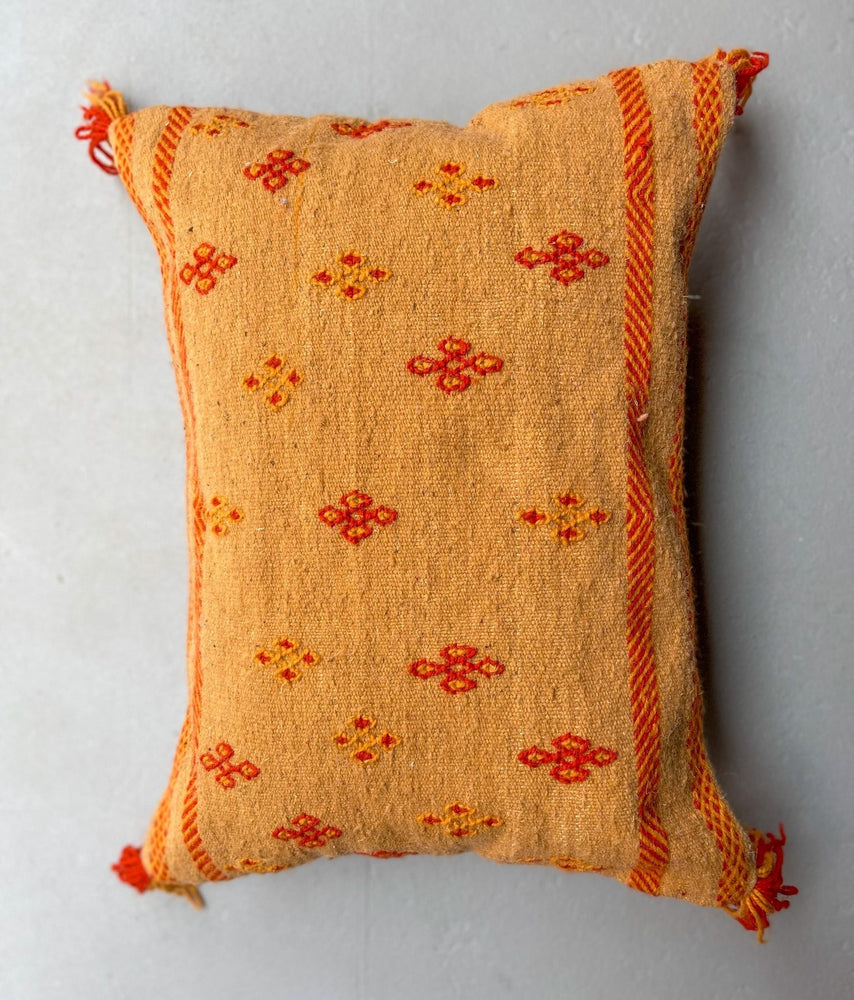 Zahra's Sepia Flatweave Pillow - Salam Hello